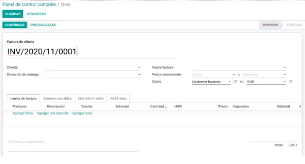 facturacion odoo